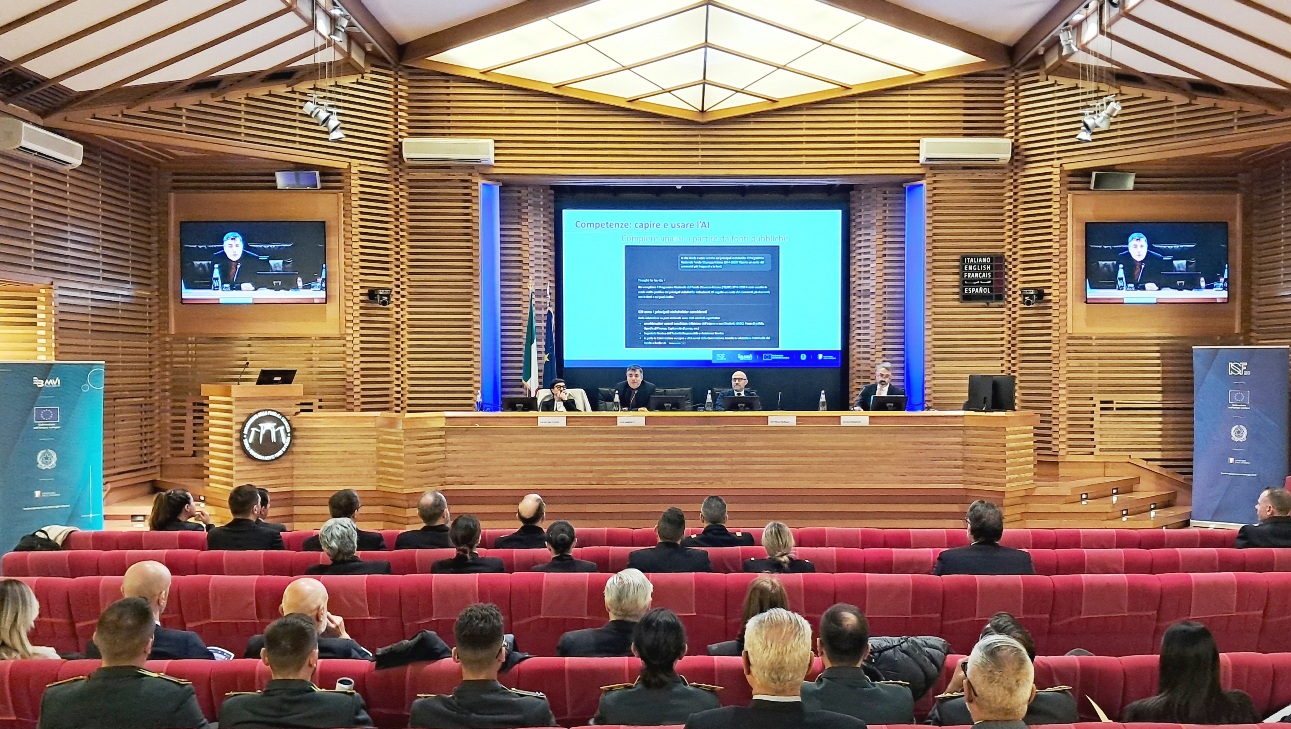 workshop ia interno sala scuola di perfezionamento polizia Roma