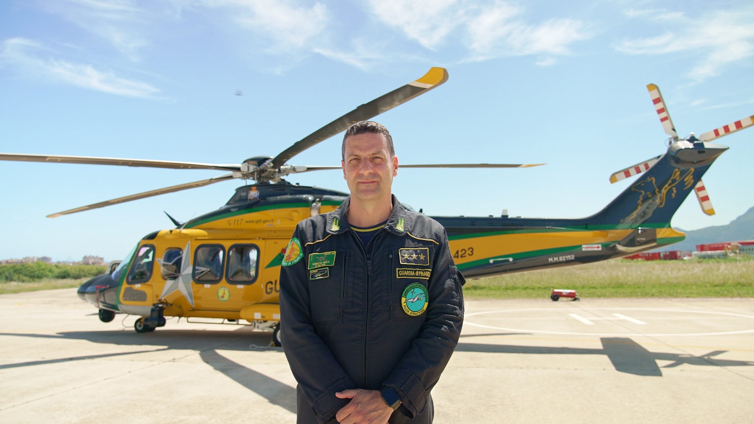 paolo tassetto pilota AW139 Guardia di Finanza